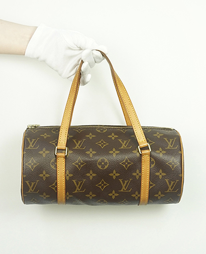 Papillon, £195, Handbags, Brown, Canvas, Front view